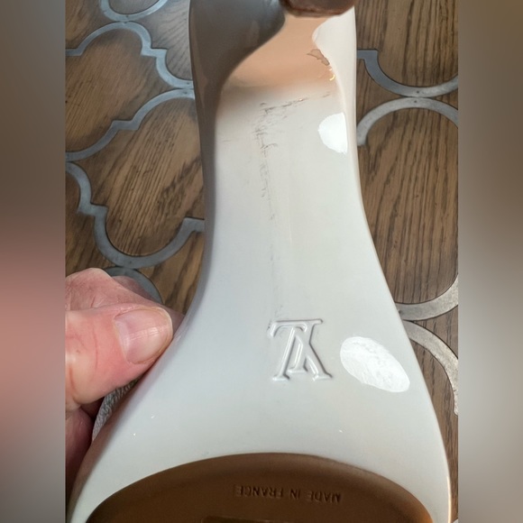 Women’s White print Louis Vuitton heels. - Picture 10 of 14